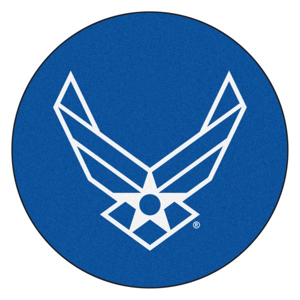 FanMats® - U.S. Air Force 44" Dia Nylon Face Floor Mat with "Air Force" Official Logo