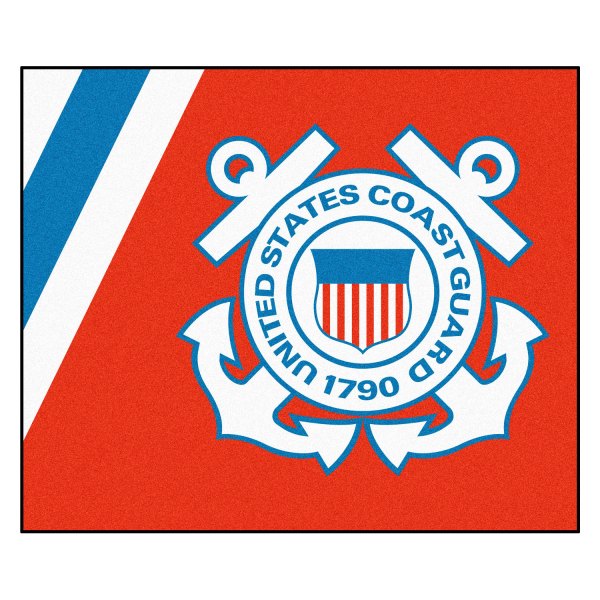 FanMats® - U.S. Coast Guard 59.5" x 71" Nylon Face Tailgater Mat with "U.S. Coast Guard" Official Logo