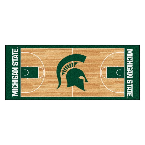FanMats® - Michigan State University 30" x 72" Nylon Face Basketball Court Runner Mat