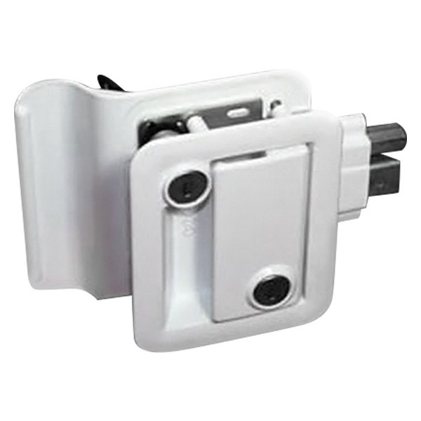 Fastec® - White Standard Key Entry Door Lock with Flush Slam Latch