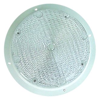 Fasteners Unlimited® - Round Surface Mount Single Bulb Overhead Light (8.8" Dia x 2.0"D)