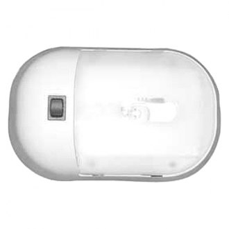 Fasteners Unlimited 001-901XPB White Dome Light with White Oval Lens 