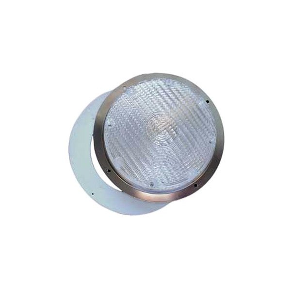 Fasteners Unlimited® - Round Surface Mount Single Bulb Overhead Light (8.8" Dia x 2.0"D)