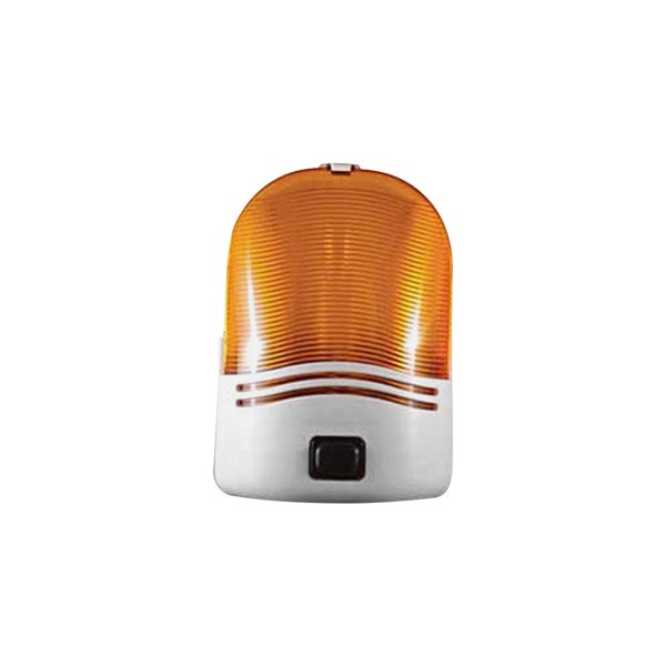 Fasteners Unlimited® - Omega White Amber Incandescent Porch Light With Switch