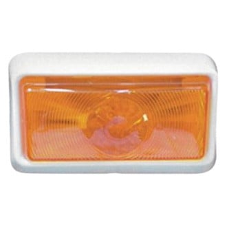 Fasteners Unlimited® - Command Classic Rectangular Amber Lens White Case Incandescent Porch Light With Switch