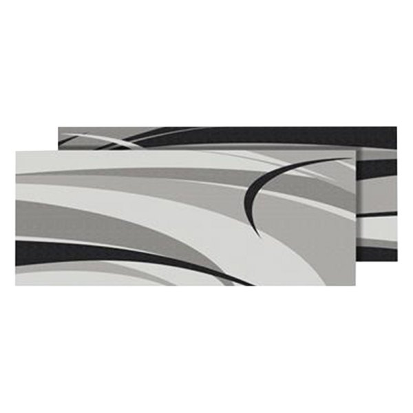 Faulkner® - 8'W x 16'L Black/Gray Polypropylene Reversible Patio Mat