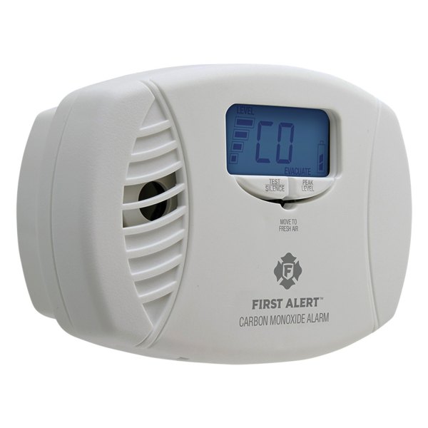 First Alert® - White Plug-in Carbon Monoxide Alarm with Battery Backup & Digital Display
