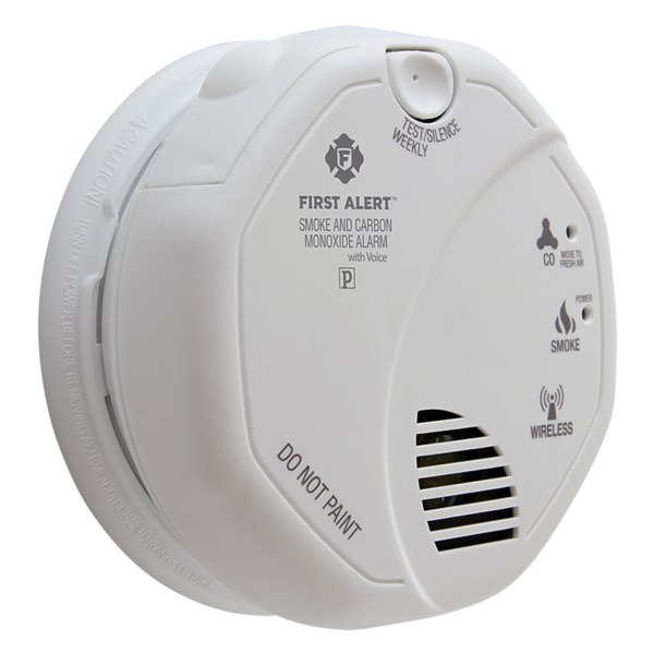 First Alert® - White Surface Mount Interconnected Smoke/Carbon Monoxide Alarm