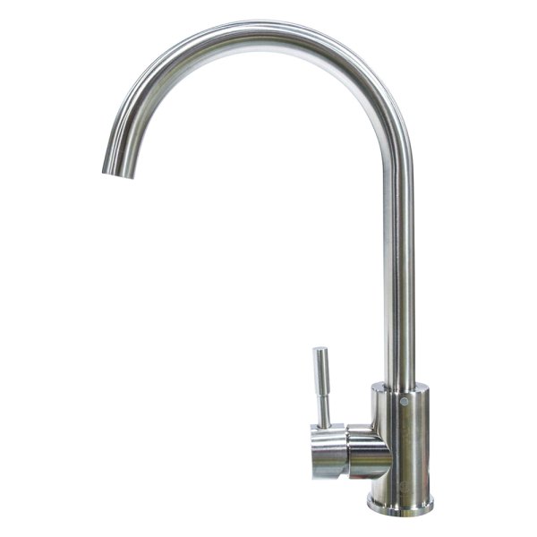 Flow Max® - Stainless Steel Kitchen Faucet with Lever Handle