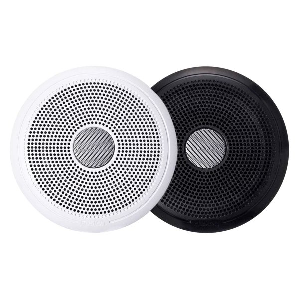 Fusion® - XS Classic Series 200W 2-Way 4-Ohm 6.5" Black/White Flush Mount Speakers, Pair