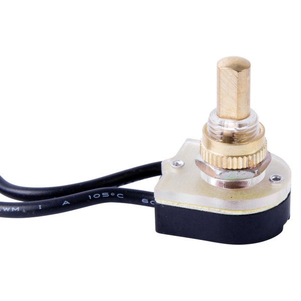 Gardner Bender® - Single SPST On/Off Gold Maintained Contact Push-Button Switch