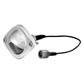 Grote® - Clear Lens Chrome Housing Flush Mount Incandescent Courtesy Light