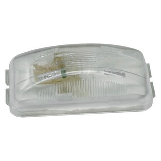 Grote® - Rectangular Clear Lens White Case Small Porch Light