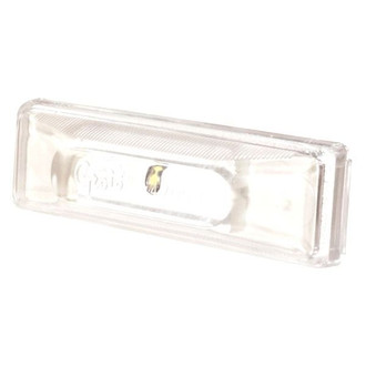 Grote® - Rectangular Clear Lens White Case LED Porch Light