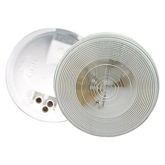 Grote® 61051 - Torsion Mount™ II Series Round Surface Mount Incandescent Single Bulb Overhead Dome Lights (4.3" Dia x 2.0"D)