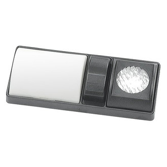 Grote® - Euro Style Rectangular Surface Mount Double Bulbs Overhead Light with Switch (7.0"L x 3.0"W x 1.4"D)