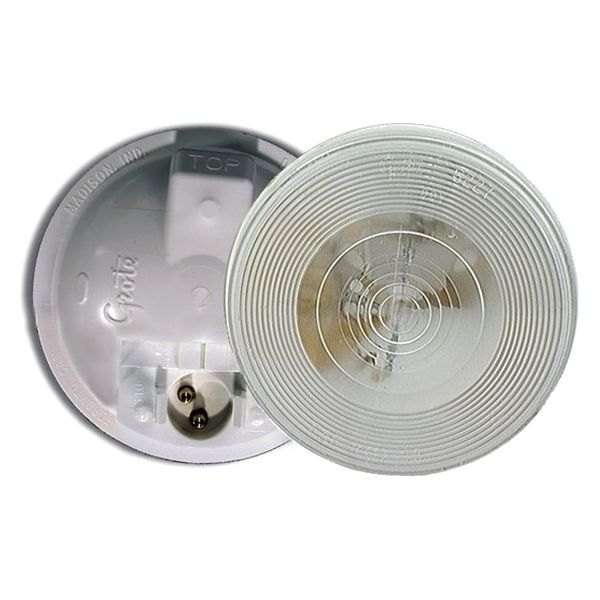 Grote® - Torsion Mount™ II Series Round Surface Mount Incandescent Single Bulb Overhead Dome Lights (4.3" Dia x 2.0"D)