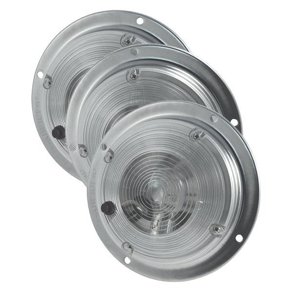 Grote® - Chrome Clear Incandescent Surface Mount Dome Light With Switch