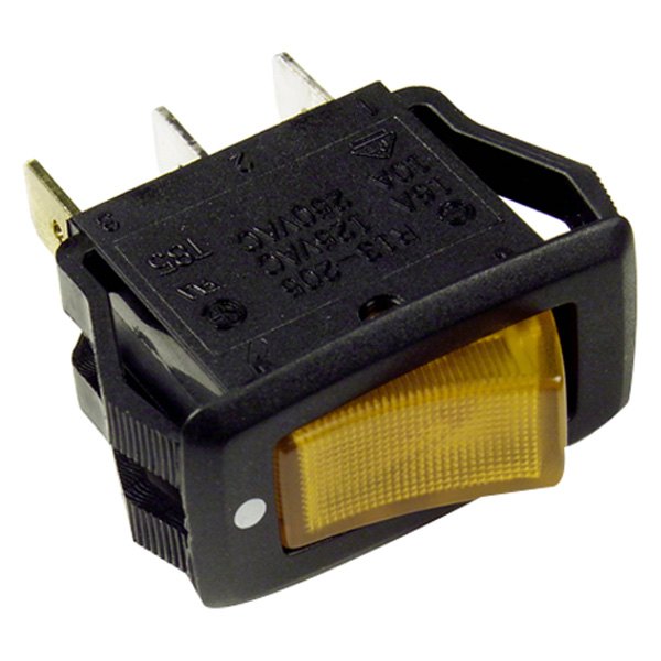 Grote® - SPST On/Off Black Illuminated Rocker Switch