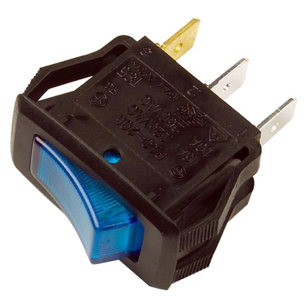 Grote® - SPST On/Off Black Illuminated Rocker Switch