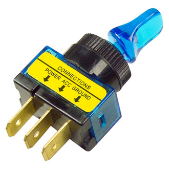 Grote® - SPST On/Off Black Toggle Switch