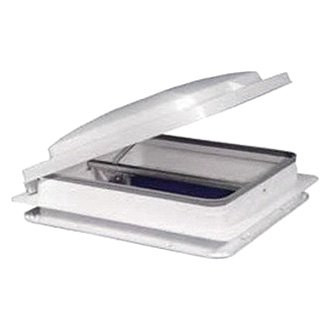 Heng's® - 14" x 14" Plastic Base Roof Vent with White Manual Lid