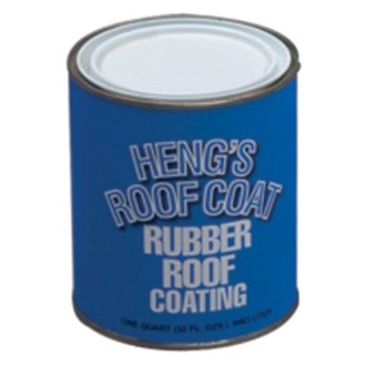 Heng's® - Plas-T-Cote™ Deluxe 128 oz. Fibered EPDM Rubber White Roof Coating