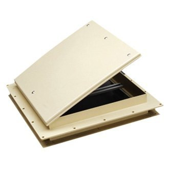 Heng's® 17511-C1G - Mini 9" x 9" Roof Vent with Colonial White Manual Lid