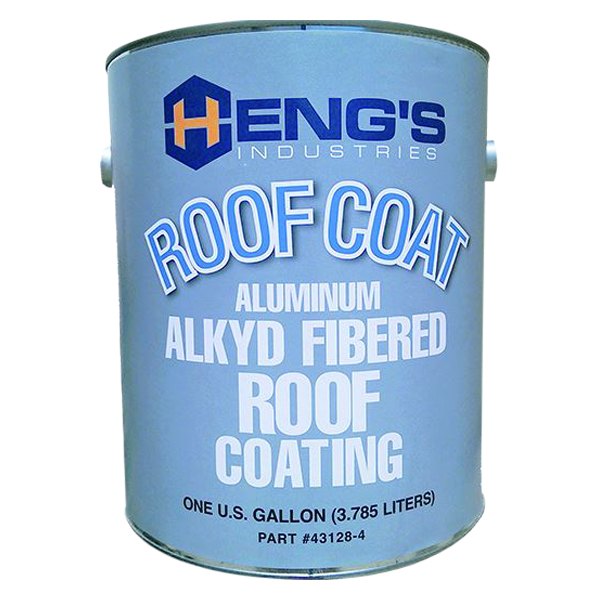 Heng's® - 32 oz. Fibered Metal Silver Roof Coating