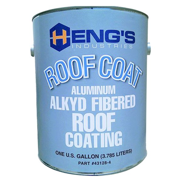 Heng's® 43128-4 - 128 oz. Fibered Metal Silver Roof Coating