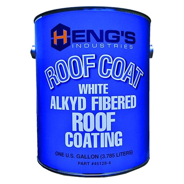 Heng's® - 32 oz. Fibered Metal/Fiberglass White Roof Coating