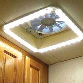Heng's® HG-LR-W-WW-AFT - White LED Vent Trim Kit