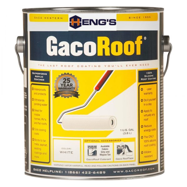 Heng's® CacoRoof™ Silicone EPDM Rubber/TPO White Roof Coating