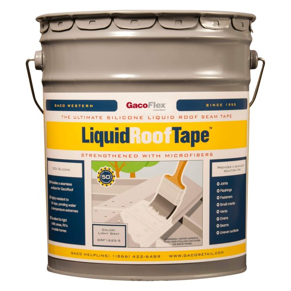Heng's® - LiquidRoofTape™ 640 oz. Light Gray Roof Coating
