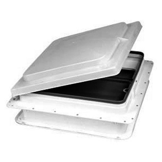 Heng's® - 14" x 14" Plastic Base Roof Vent with Smoke Manual Lid