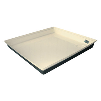 Icon Technologies® - Colonial White Rectangular Shower Pan (24"L x 27"W)