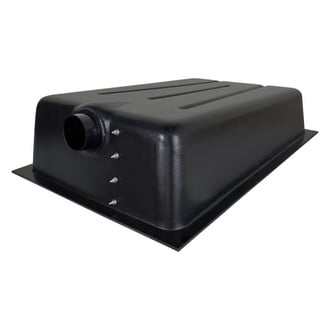 Icon Technologies® - HT636-ED 23 gal. Center End Drain Waste Holding Tank with 3" Spigot and 4-Level Sensors (36-1/2"L x 24-3/4"W x 9-1/2"H)