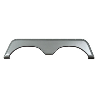 Icon Technologies® 01625 - FS771 71-3/8"L x 16-3/4"H (10" Arch Heigh) Metallic Gray Tandem Fender Skirt for Jayco Flight/Jay Flight G2/Jay Flight Bungalow/Qwest/Octane ZX/Recon ZX/Designer Model