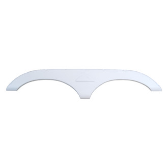 Icon Technologies® 01626 - FS772 75-3/8"L x 11-1/4"H (5-1/2" Arch Heigh) Polar White Tandem Fender Skirt for Keystone Montana Model