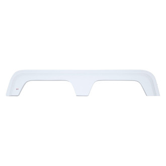 Icon Technologies® - FS783 70-3/8"L x 12-5/8"H (7-1/4" Arch Heigh) Polar White Tandem Fender Skirt for Coachmen Royal Model