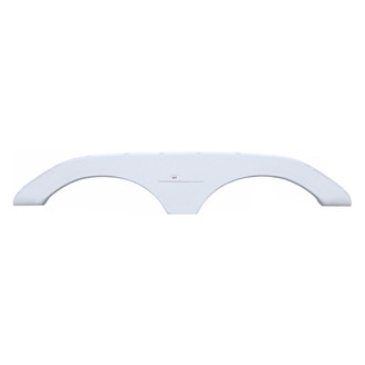 Icon Technologies® - FS1772 70-1/8"L x 11-1/4"H (6" Arch Heigh) Polar White Tandem Fender Skirt for Keystone Montana Model
