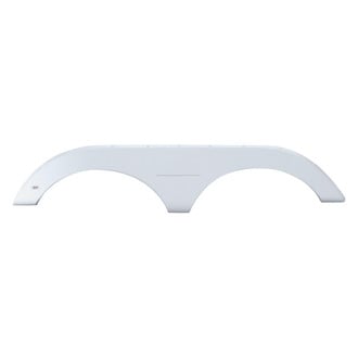 Icon Technologies® - FS1796 72-3/4"L x 13-5/8"H (7-3/4" Arch Heigh) Polar White Tandem Fender Skirt for Keystone Laredo Model