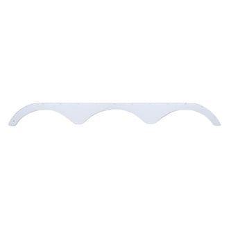 Icon Technologies® - FS1931 104-3/4"L x 11-3/4"H (8-1/2" Arch Heigh) Polar White Triple Axle Fender Skirt for Heartland Big Country/Bighorn/Cyclone/Landmark/Razor/Sundance Model