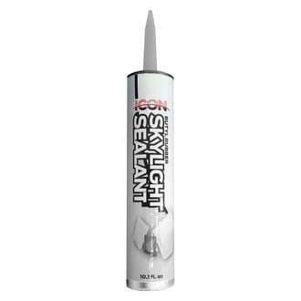 Icon Technologies® - 10 oz. Butyl Self-Leveling White Skylight Sealant