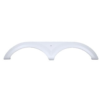 Icon Technologies® 12209 - FS2035 73-1/2"L x 13-3/4"H (9-1/4" Arch Heigh) Polar White Tandem Fender Skirt for Keystone Everest Model