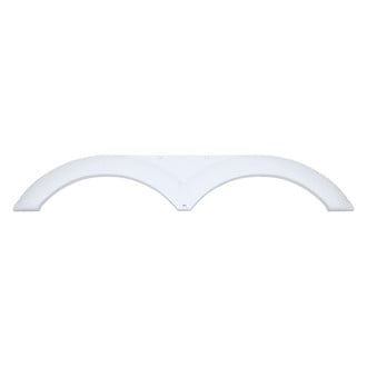 Icon Technologies® - FS2262 75-3/4"L x 13-3/4"H (8-1/2" Arch Heigh) Polar White Tandem Fender Skirt for Dutchmen Colorado Model