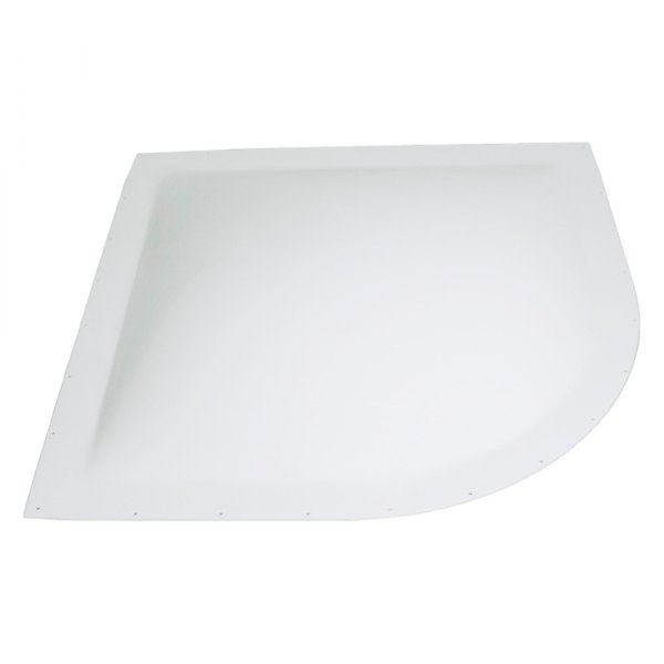 Icon Technologies® - 30.8"W x 30.8"L White Polycarbonate Outer Radius Skylight