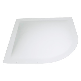 Icon Technologies® 12591 - 30.8"W x 30.8"L White Radius Outer Skylight