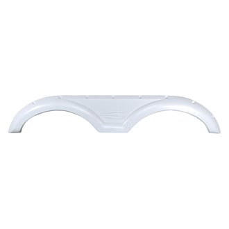 Icon Technologies® 12686 - FS2333 64-1/2"L x 12"H (8" Arch Heigh) Polar White Tandem Fender Skirt for Gulf Stream Conquest Model