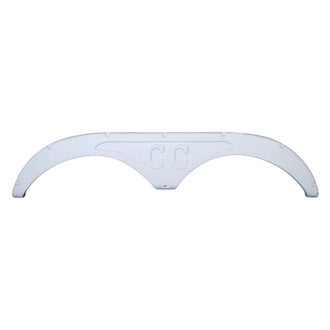 Icon Technologies® 12713 - FS2713 67-1/2"L x 15"H (9-3/4" Arch Heigh) Polar White Tandem Fender Skirt for Forest River Cedar Creek Model